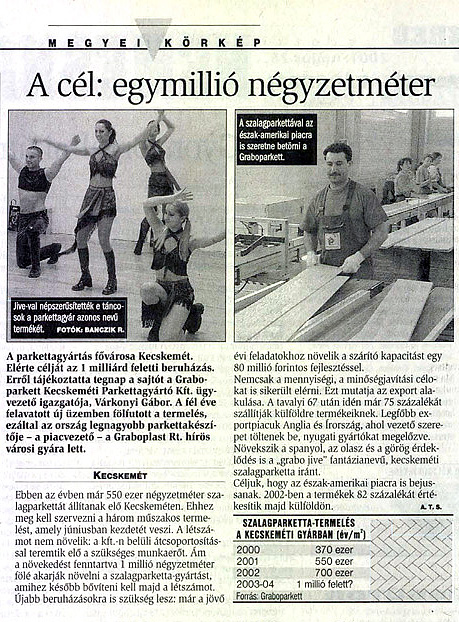 Petőfi Népe, Bács-Kiskun és Dél-Pest megyei kiadás, 2001. május 25. 121. sz. 5. old.